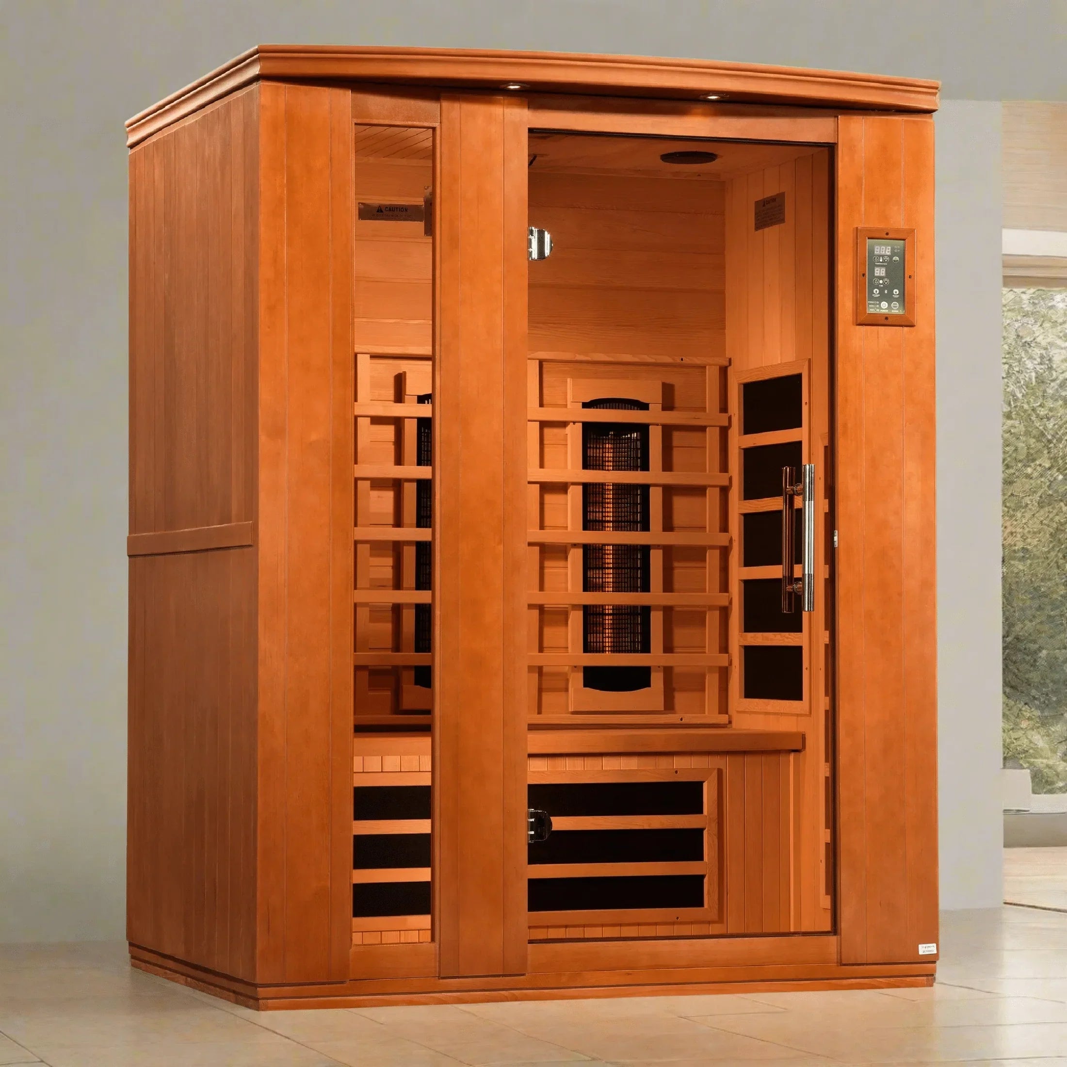 Dynamic "Lugano" 3-Person Full Spectrum Near Zero EMF FAR Infrared Sauna DYN-6336-03 FS
