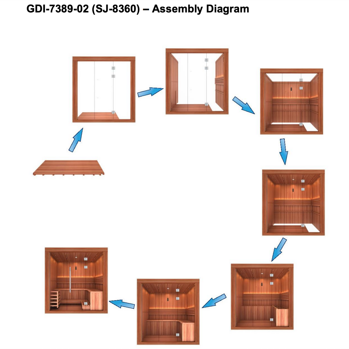 Golden Designs 2025 Osla Edition 6-Person Traditional Sauna