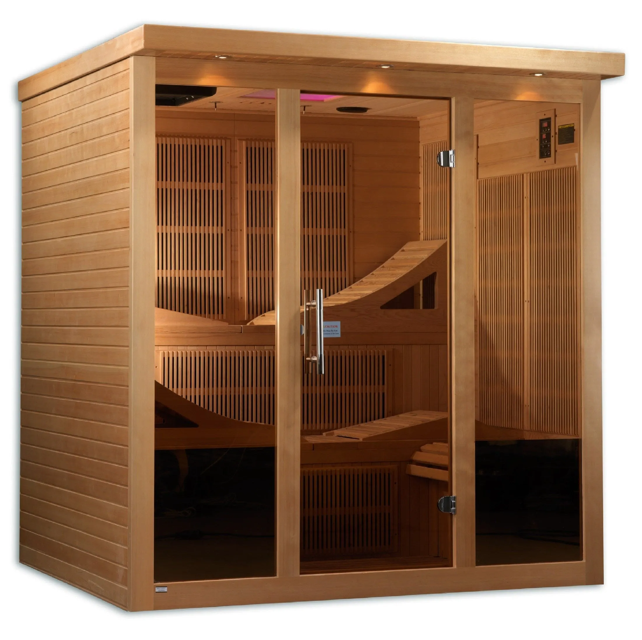 Golden Designs "Monaco" 6-person PureTech™ Near Zero EMF FAR Infrared Sauna