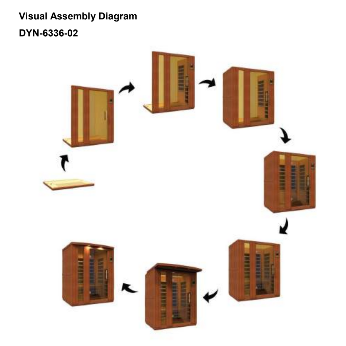 Dynamic "Lugano" 3-Person Full Spectrum Near Zero EMF FAR Infrared Sauna DYN-6336-03 FS