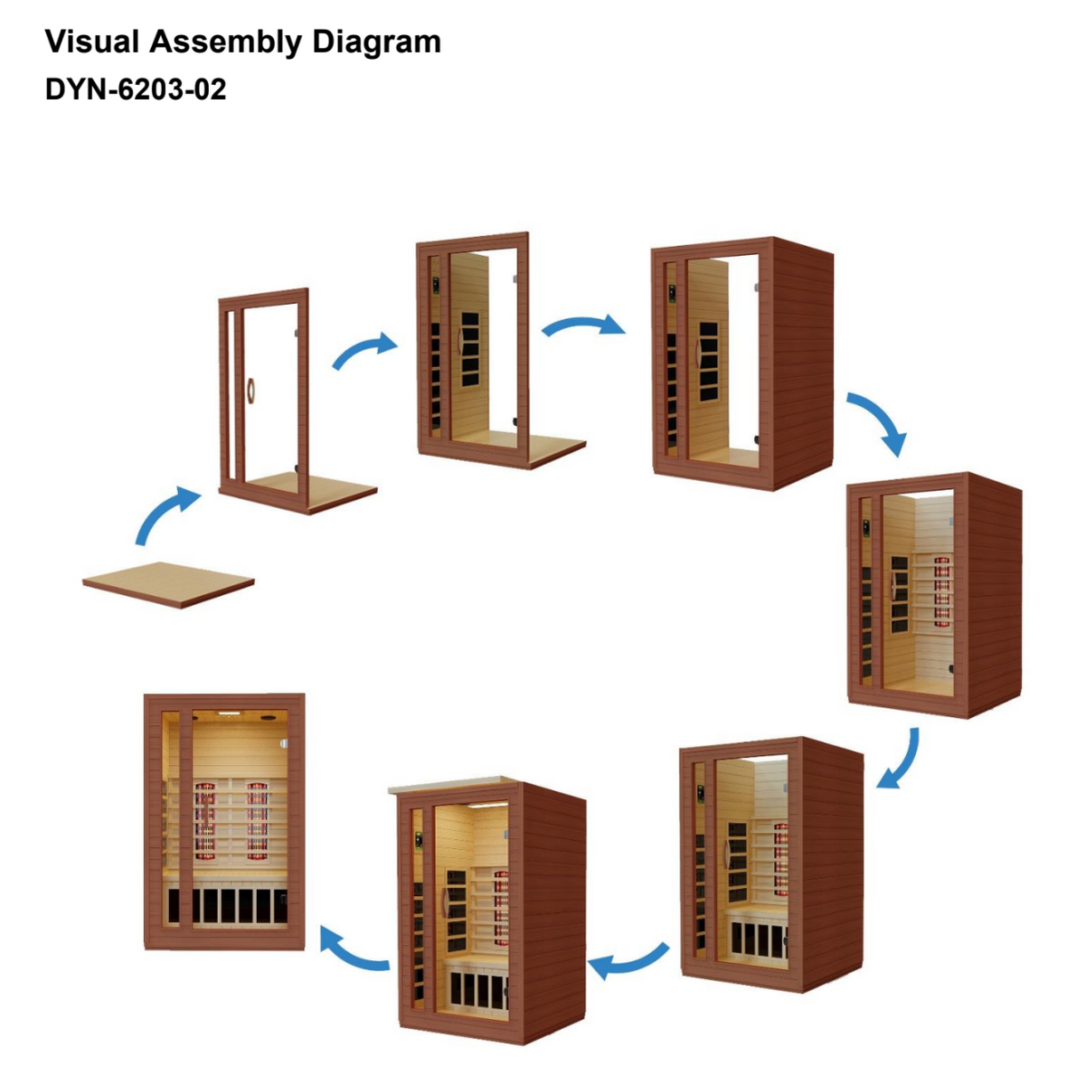 Dynamic "Cordoba" 2-Person Full Spectrum  Near Zero EMF FAR Infrared Sauna DYN-6203-02 FS