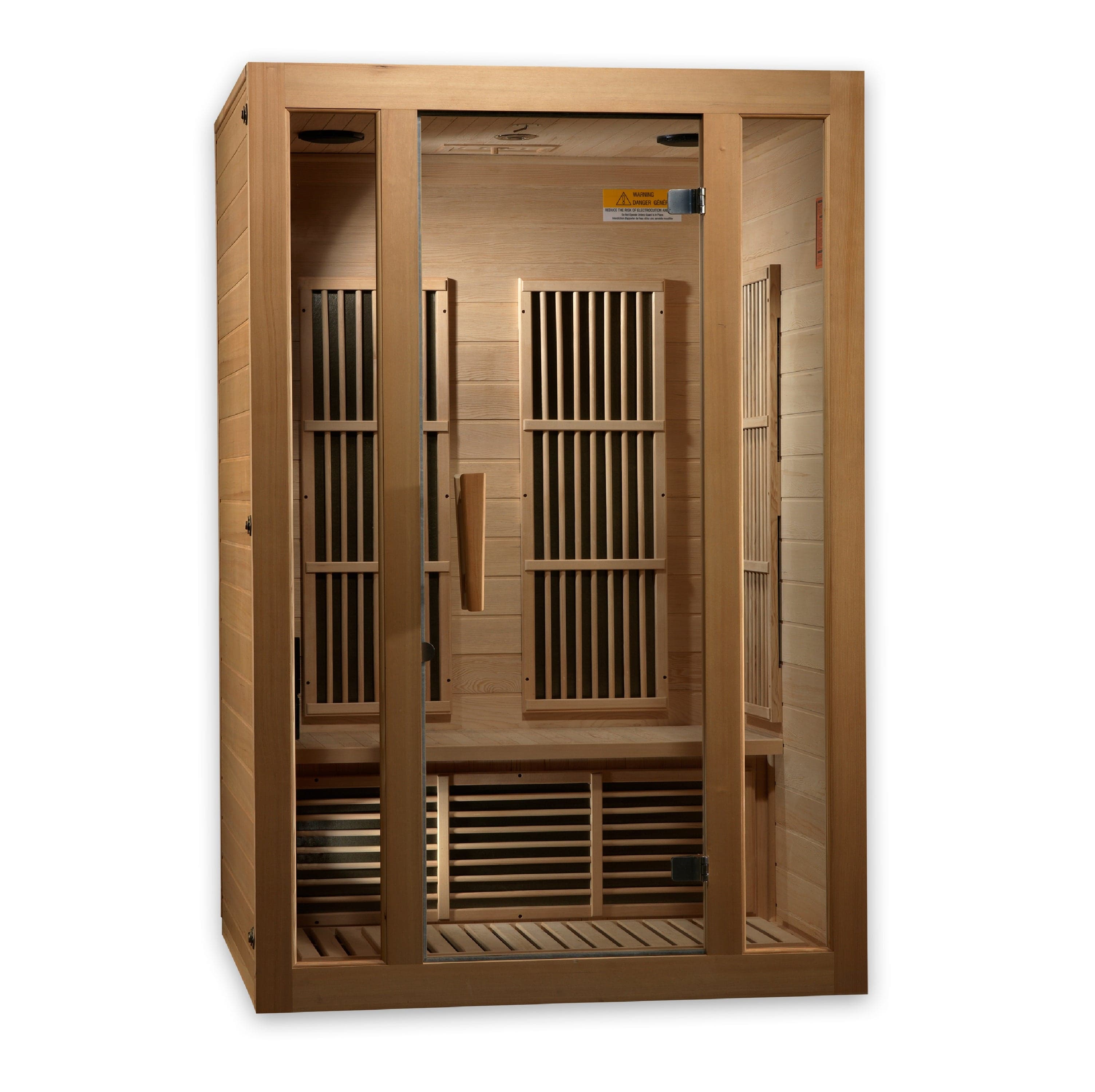 Maxxus "Seattle" 2-Person Low EMF FAR Infrared Sauna Canadian Hemlock MX-J206-01