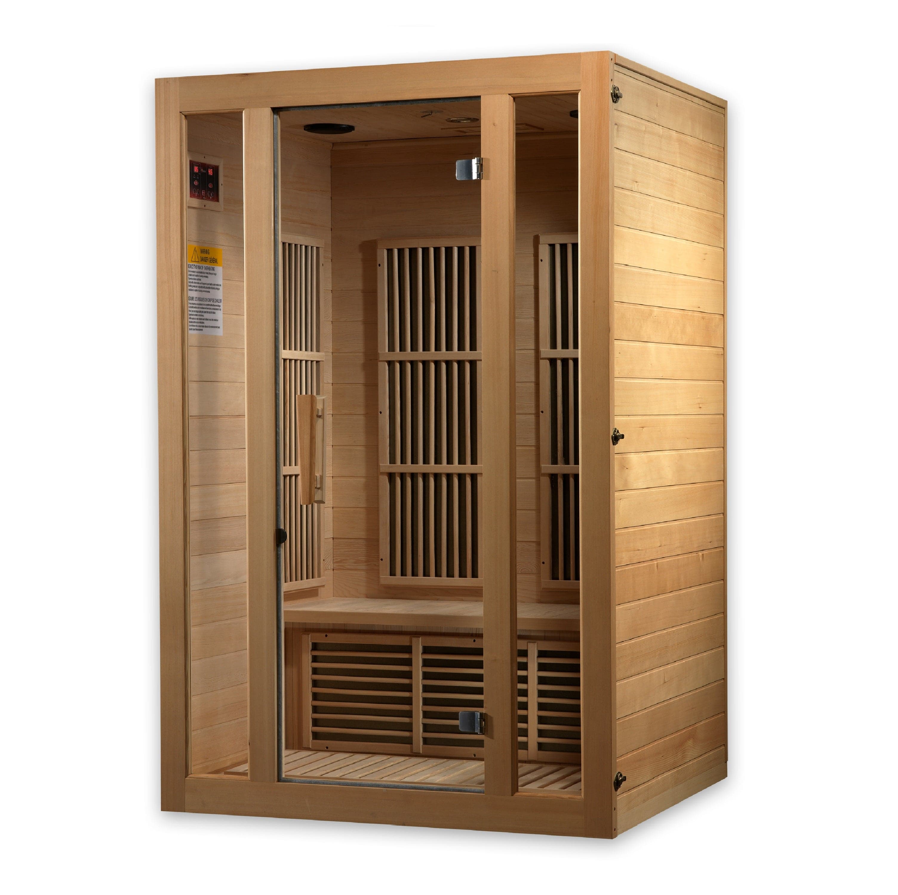 Maxxus "Seattle" 2-Person Low EMF FAR Infrared Sauna Canadian Hemlock MX-J206-01