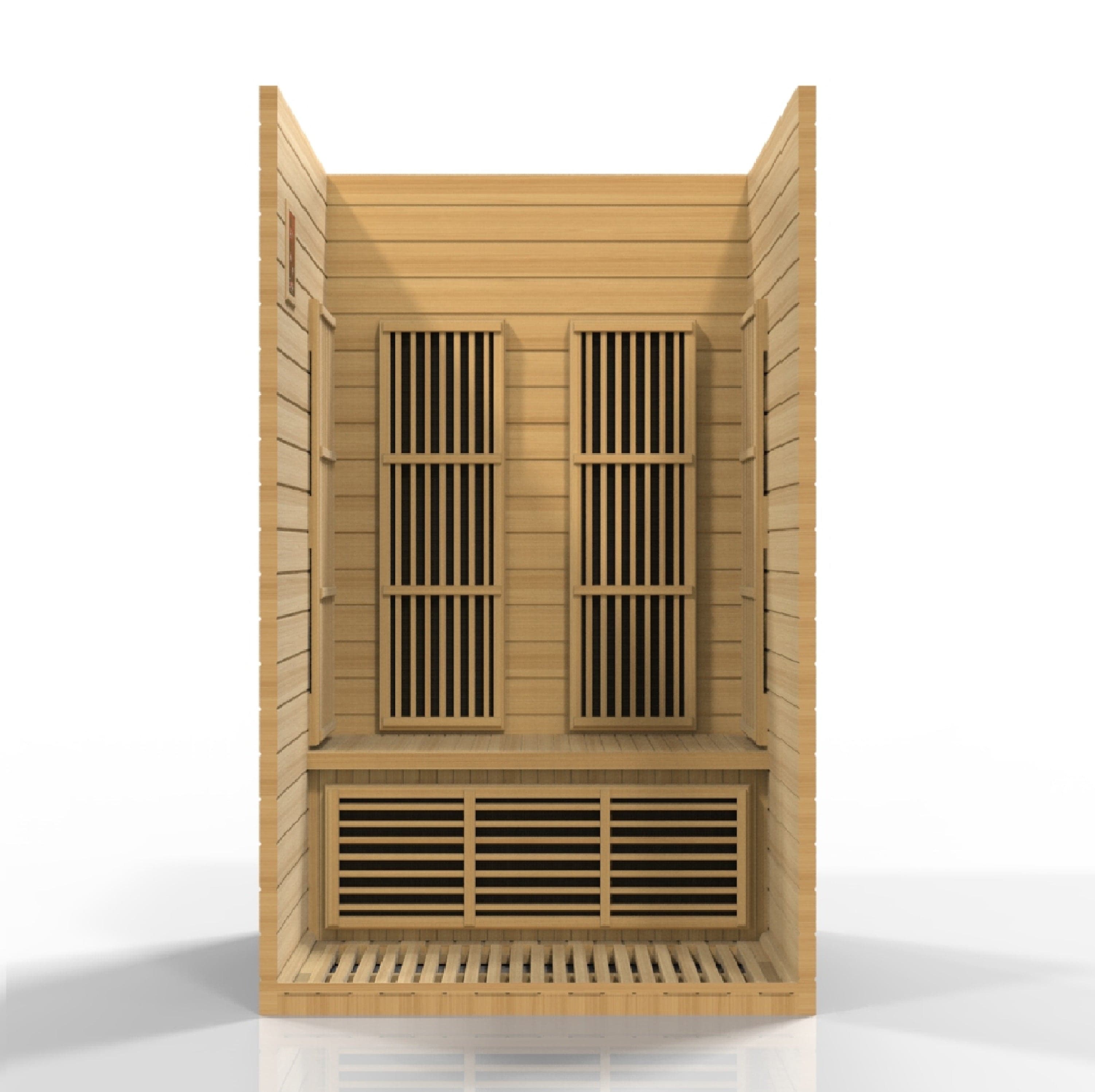 Maxxus "Seattle" 2-Person Low EMF FAR Infrared Sauna Canadian Hemlock MX-J206-01