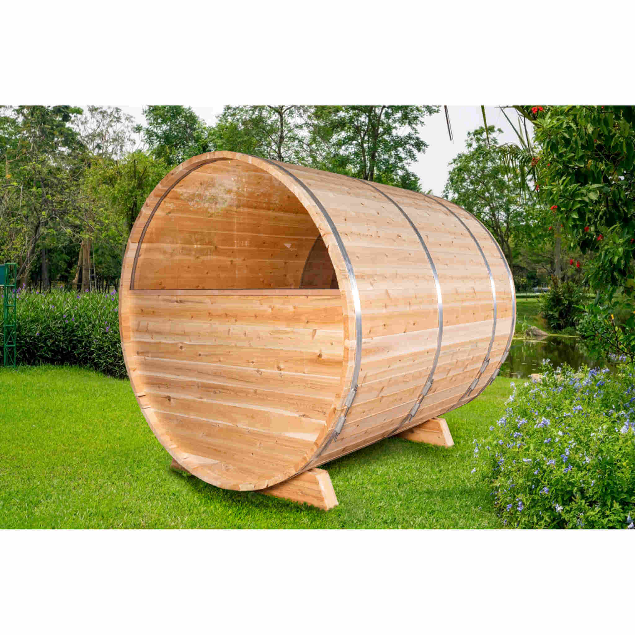 Dundalk CT Tranquility 6 Person Barrel Sauna CTC2345
