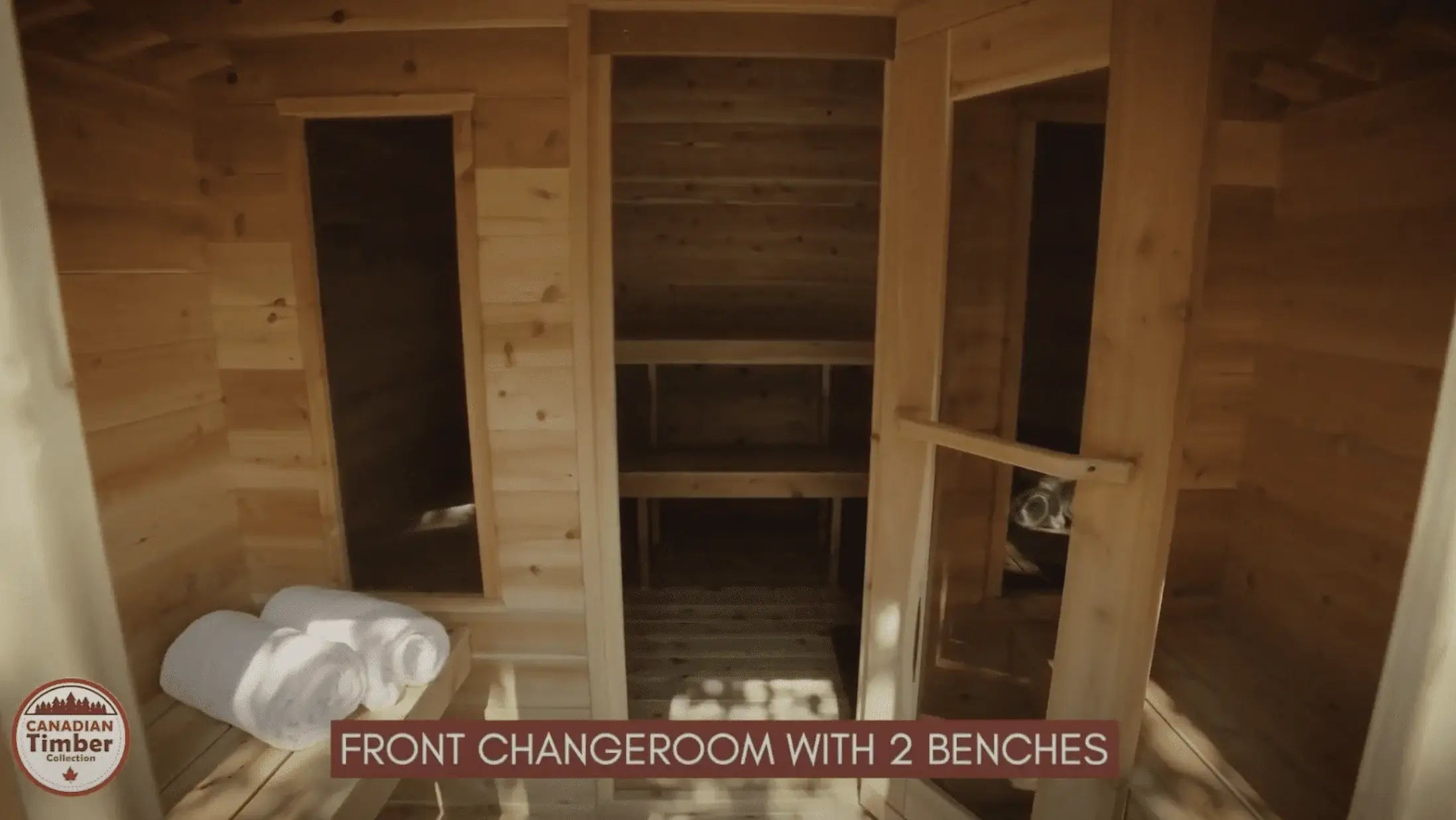 Dundalk CT Georgian 6 Person Outdoor Sauna with Changeroom