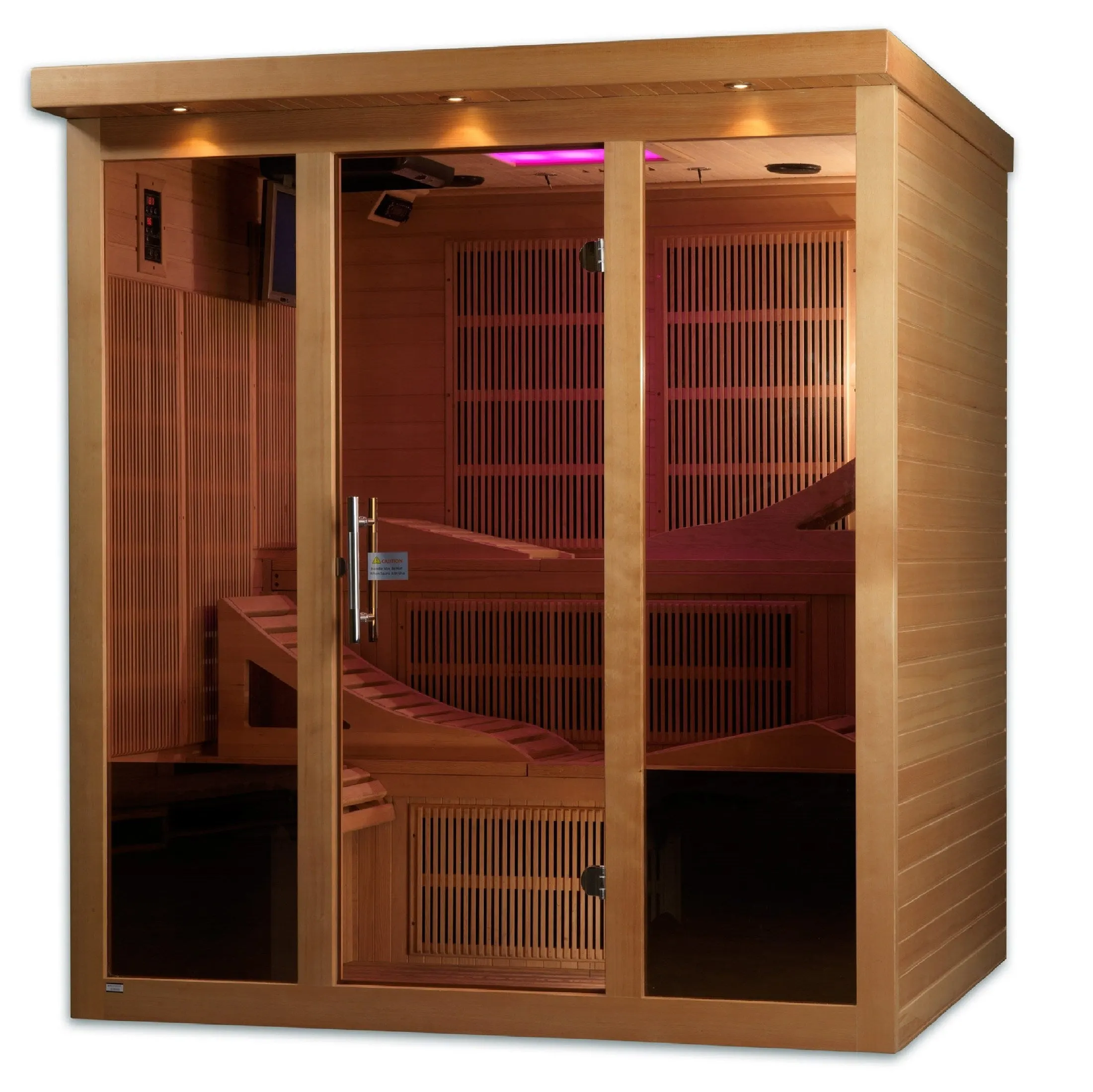 Golden Designs "Monaco" 6-person PureTech™ Near Zero EMF FAR Infrared Sauna