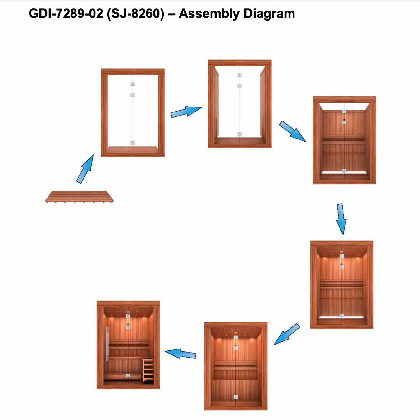 Golden Designs 2025 Sundsvall Edition 2 Person Traditional Sauna