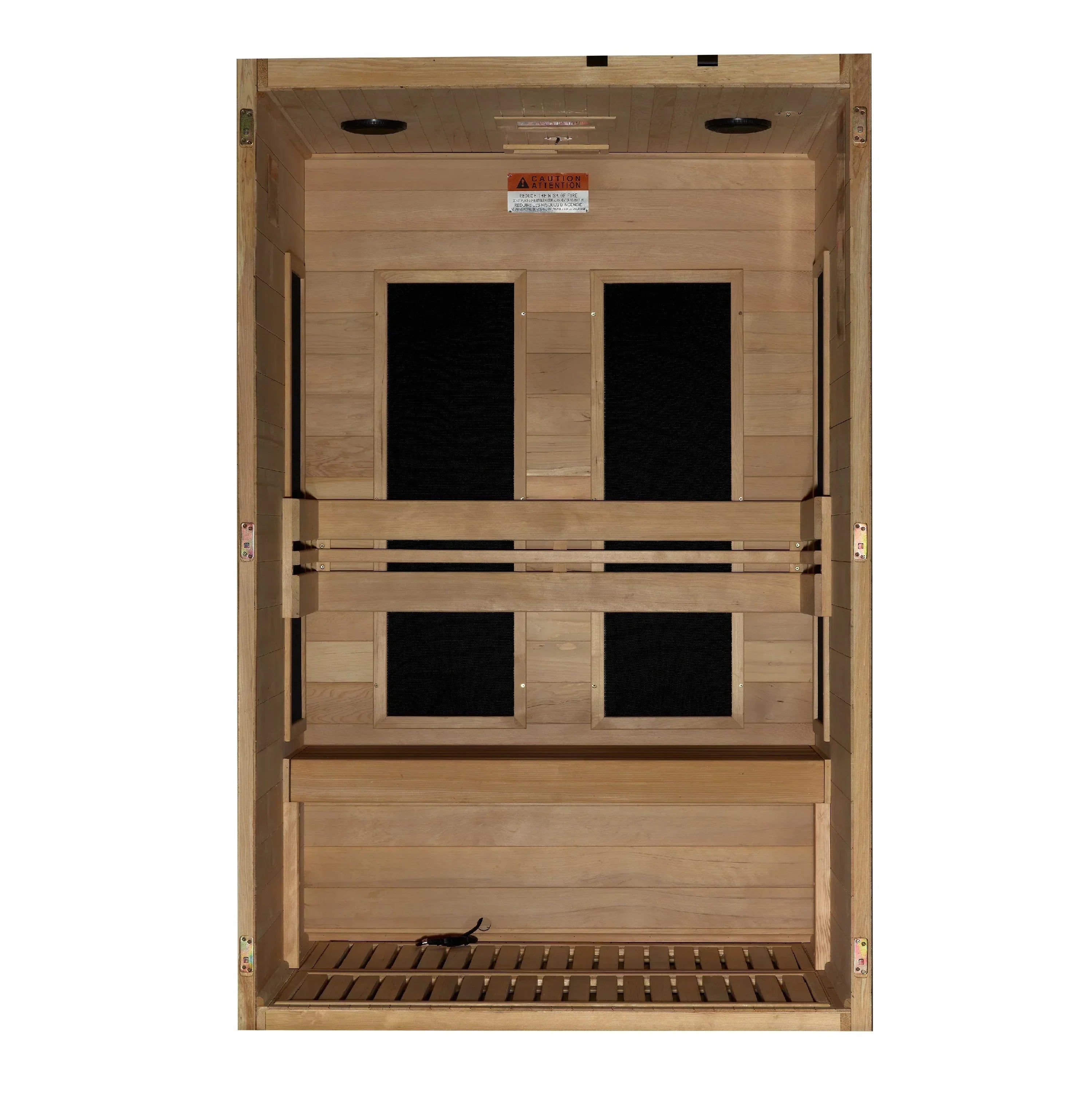 Maxxus 2-Person S-Line Low EMF FAR Infrared Sauna - Canadian Hemlock MX-S206-01